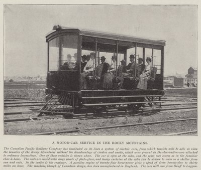 A Motor-Car Service in the Rocky Mountains by English Photographer