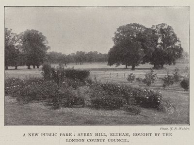 A New Public Park, Avery Hill, Eltham, bought by the London County Council by English Photographer
