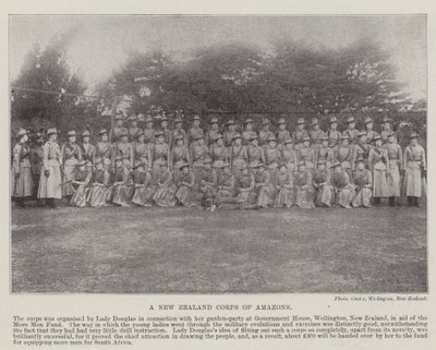 A New Zealand Corps of Amazons, 1900 by English Photographer