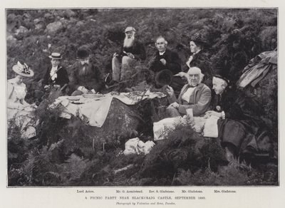 A Picnic Party Near Blackcraig Castle, September 1893 by English Photographer
