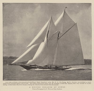 A Record Breaker at Cowes by English Photographer