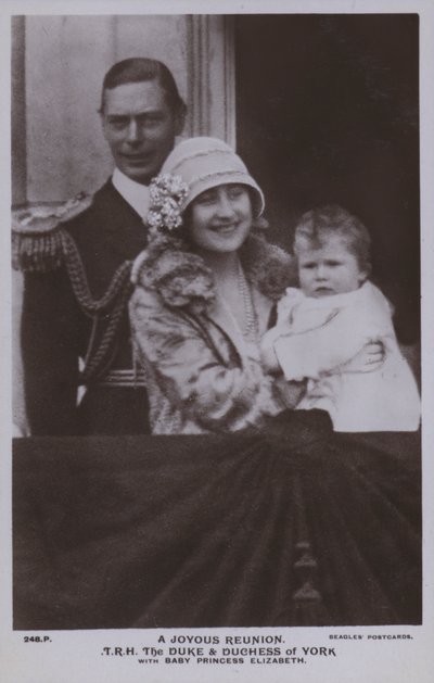 A joyous reunion, TRH The Duke and Duchess of York with baby Princess Elizabeth by English Photographer