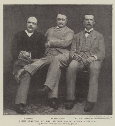 Administrators of the British South Africa Company by English Photographer