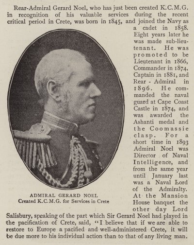Admiral Gerard Noel by English Photographer