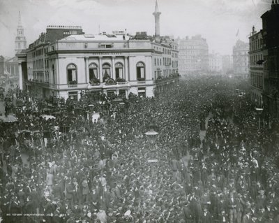 Aerial View of the Reform Demonstration by English Photographer