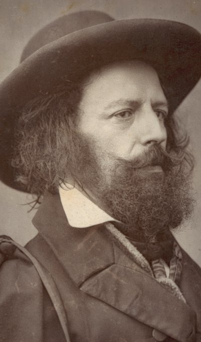 Alfred Lord Tennyson, Poet, Portrait by English Photographer