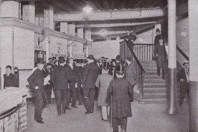 At the Bank Station of the Central London Railway, Entrance by English Photographer