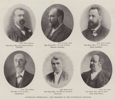 Australian Federation, the Premiers of the Australian Colonies by English Photographer