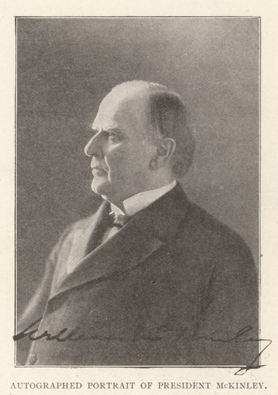 Autographed Portrait of President McKinley by English Photographer
