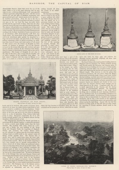 Bangkok, the Capital of Siam by English Photographer