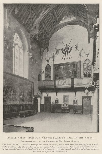 Battle Abbey, sold for £200,000, Abbot