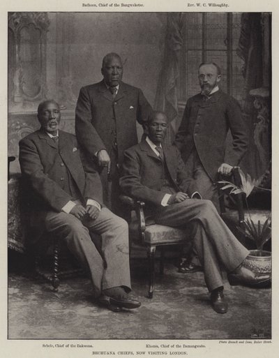 Bechuana Chiefs, now visiting London by English Photographer