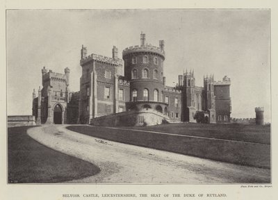 Belvoir Castle, Leicestershire, the Seat of the Duke of Rutland by English Photographer