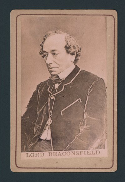 Benjamin Disraeli by English Photographer