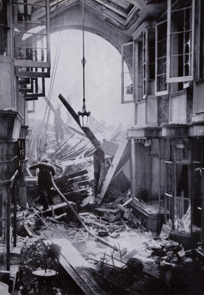 Bomb Damage to the Burlington Arcade, Piccadilly, London by English Photographer