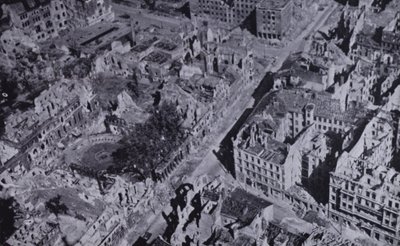 Bombed ruins of Berlin, Germany, World War II by English Photographer