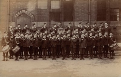Boys’ Brigade Band, presumably by English Photographer