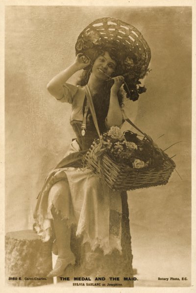 British actress Sylvia Sablanc as Josephine in The Medal and the Maid by English Photographer