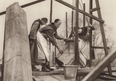 Buckfast Abbey: The Brothers at Work by English Photographer