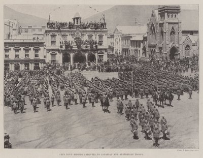 Cape Town bidding Farewell to Canadian and Australian Troops by English Photographer