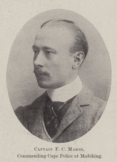 Captain F C Marsh, commanding Cape Police at Mafeking by English Photographer