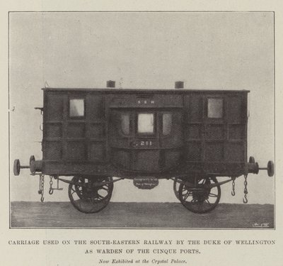 Carriage Used on the South-Eastern Railway by the Duke of Wellington as Warden of the Cinque Ports by English Photographer