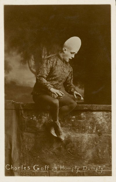 Charles Goff as Humpty Dumpty by English Photographer