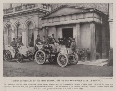 Chief Constable of Counties Entertained by the Automobile Club at Richmond by English Photographer