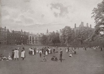 Children at Play in the Temple Gardens by English Photographer