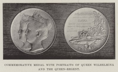 Commemorative Medal with Portraits of Queen Wilhelmina and the Queen-Regent by English Photographer