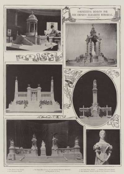 Competitive Designs for the Empress Elizabeth Memorial by English Photographer