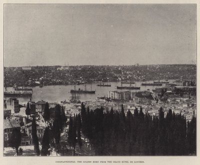 Constantinople, the Golden Horn from the Grand Hotel de Londres by English Photographer