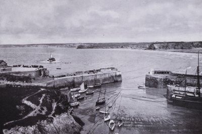 Cornwall: Newquay, the Harbour by English Photographer