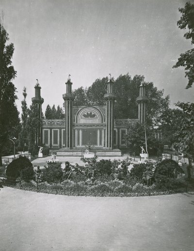 Cremorne Gardens, London: Fireworks Temple by English Photographer