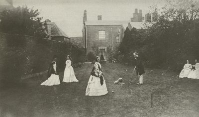 Croquet, in late Victorian England by English Photographer