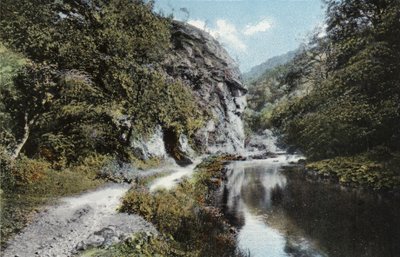 Dovedale, The Lion-faced Rock by English Photographer