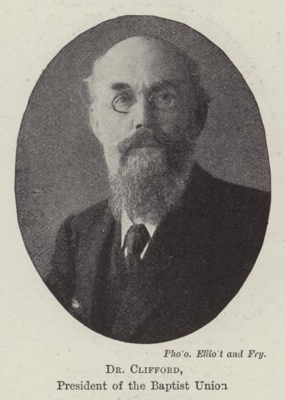 Dr Clifford, President of the Baptist Union by English Photographer