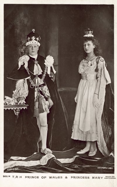 Edward, Prince of Wales and Mary, Princess Royal by English Photographer