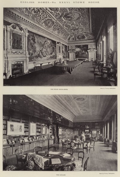 English Homes, Stowe House by English Photographer
