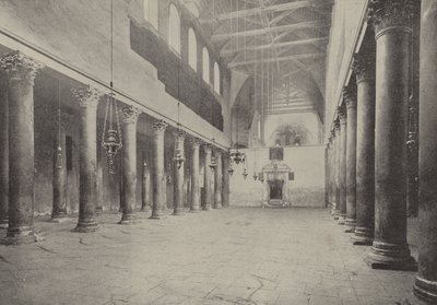 Entrance to the Church of the Nativity, built upon the site of the inn where Christ was born by English Photographer