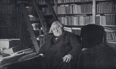 Ernest Renan in his Study by English Photographer