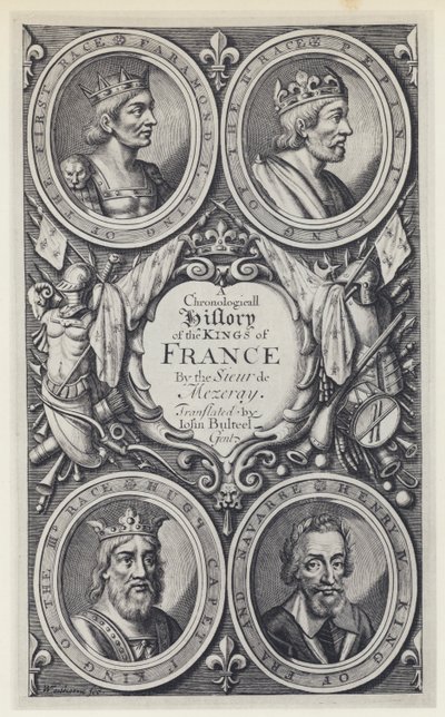 F Eudes de Mezeray, A Chronologicall History of the Kings of France, Tr J Bulteel, T N for T Basset, etc 1683 by English Photographer