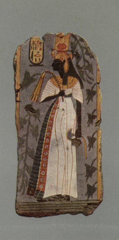 Figure of Aahmes-nefert-ari, mother of Amen-hetep I by English Photographer