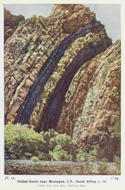 Folded Rocks near Montague, CP, South Africa by English Photographer