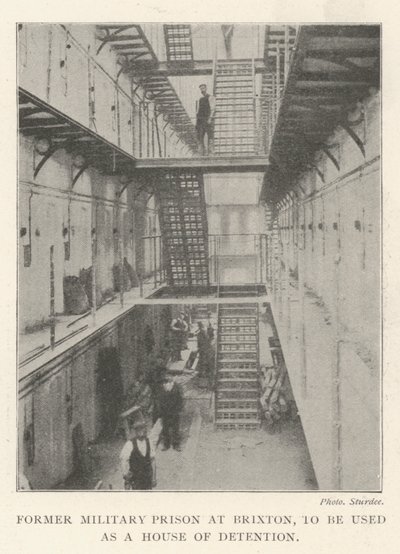 Former Military Prison at Brixton, to be used as a House of Detention by English Photographer