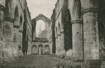 Fountains Abbey, Nave, Looking West by English Photographer