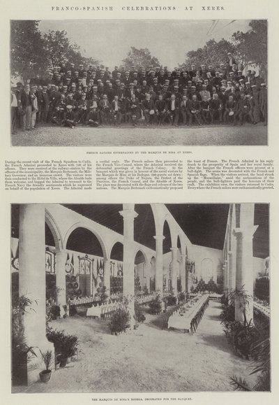 Franco-Spanish Celebrations at Xeres by English Photographer