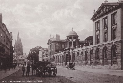 Front of Queens College, Oxford by English Photographer