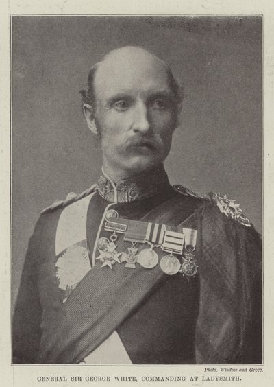 General Sir George White, commanding at Ladysmith by English Photographer