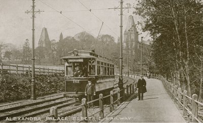 General View of the Electric Railway at Alexandra Palace by English Photographer